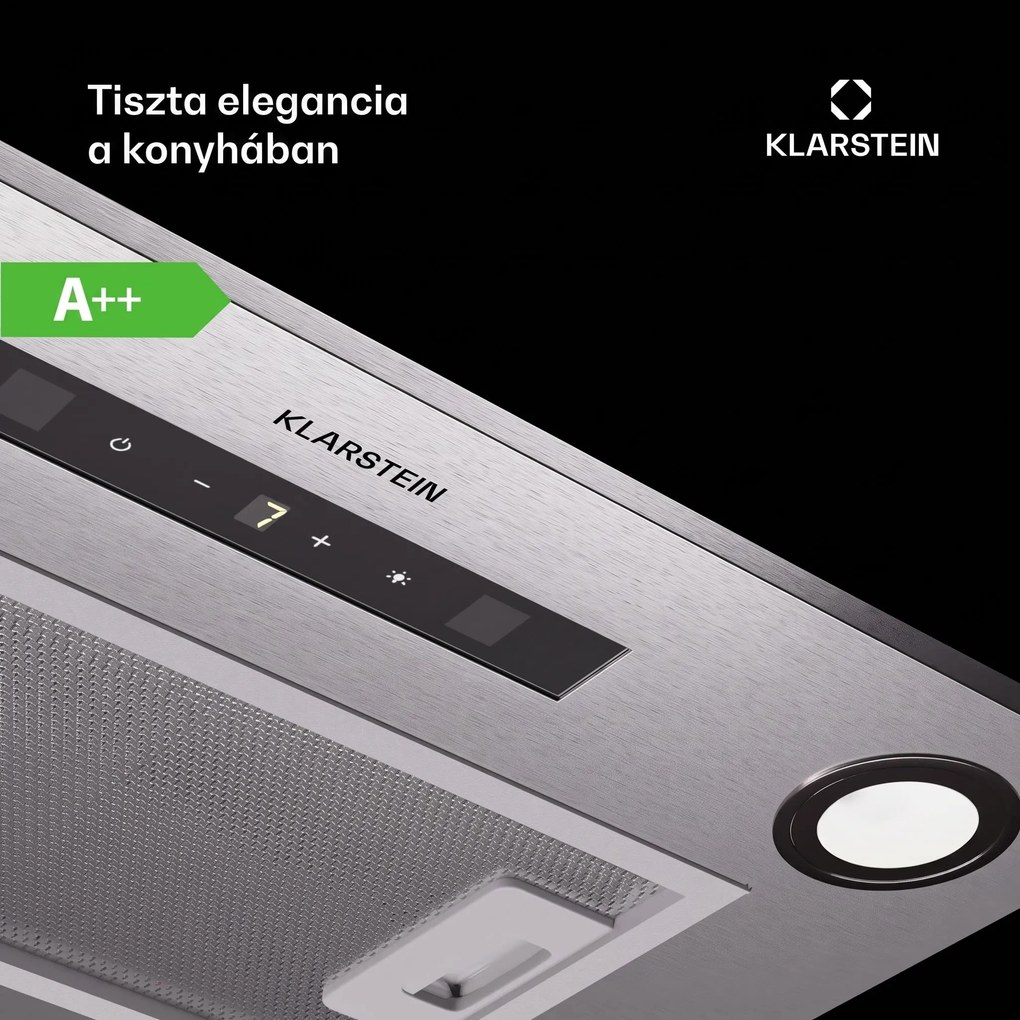Klarstein Paolo 52 Beépíthető főzőlap 52 cm 439 m³/h LED Touch A++