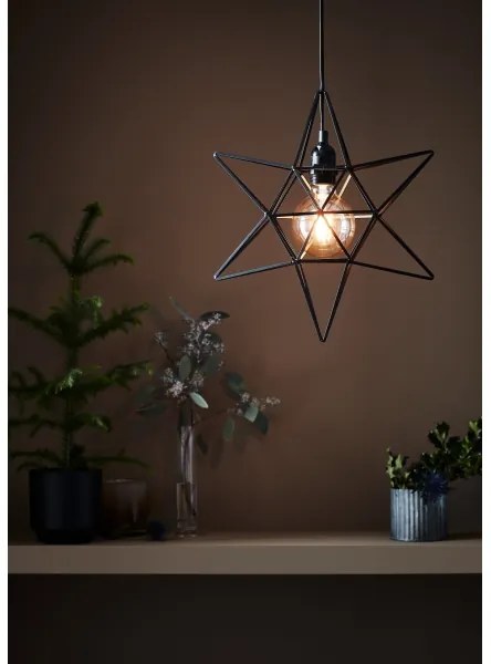 Markslöjd 705299 - Karácsonyi dekoráció CONTOUR 1xE27/40W/230V fekete