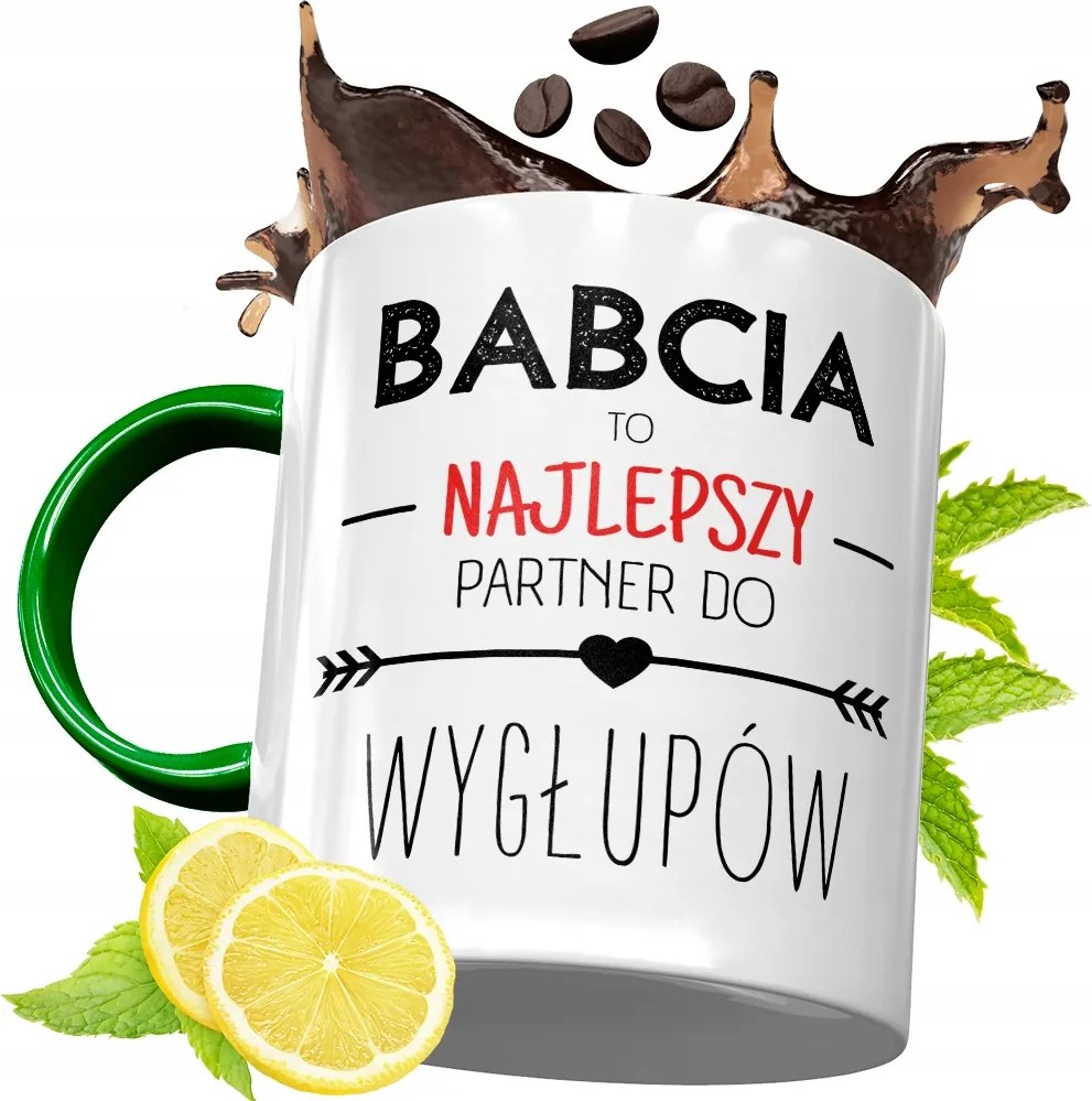 Zöld Bögre Nagymamáknak Nagymama Napjára Ajándék fényképes nyomattal