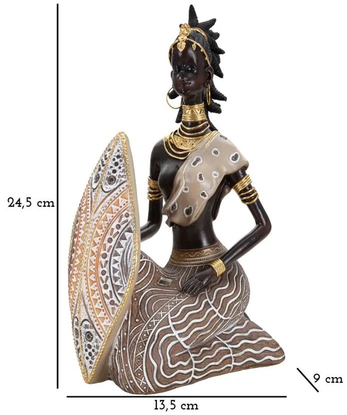 Törzsi masai ülés 13,5x9x24,5 cm