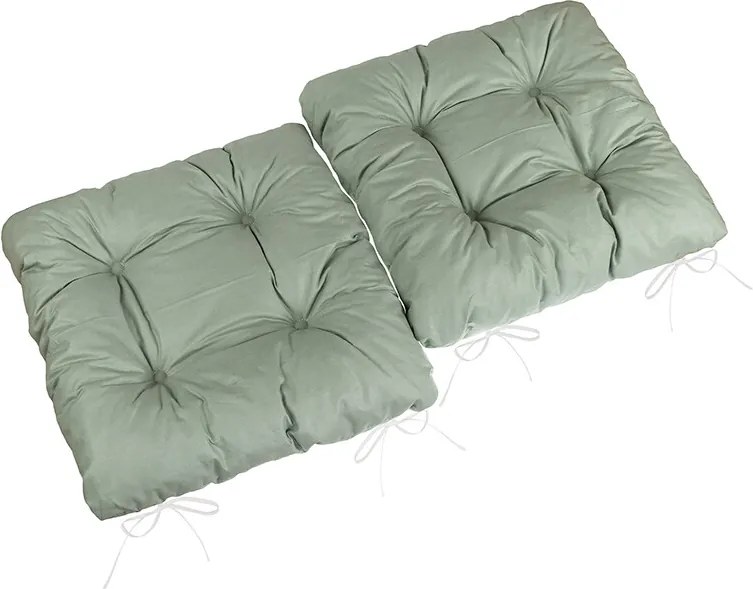 Bellatex Adéla steppelt ülőpárna, khaki, 40 x 40cm, 2 db-os szett