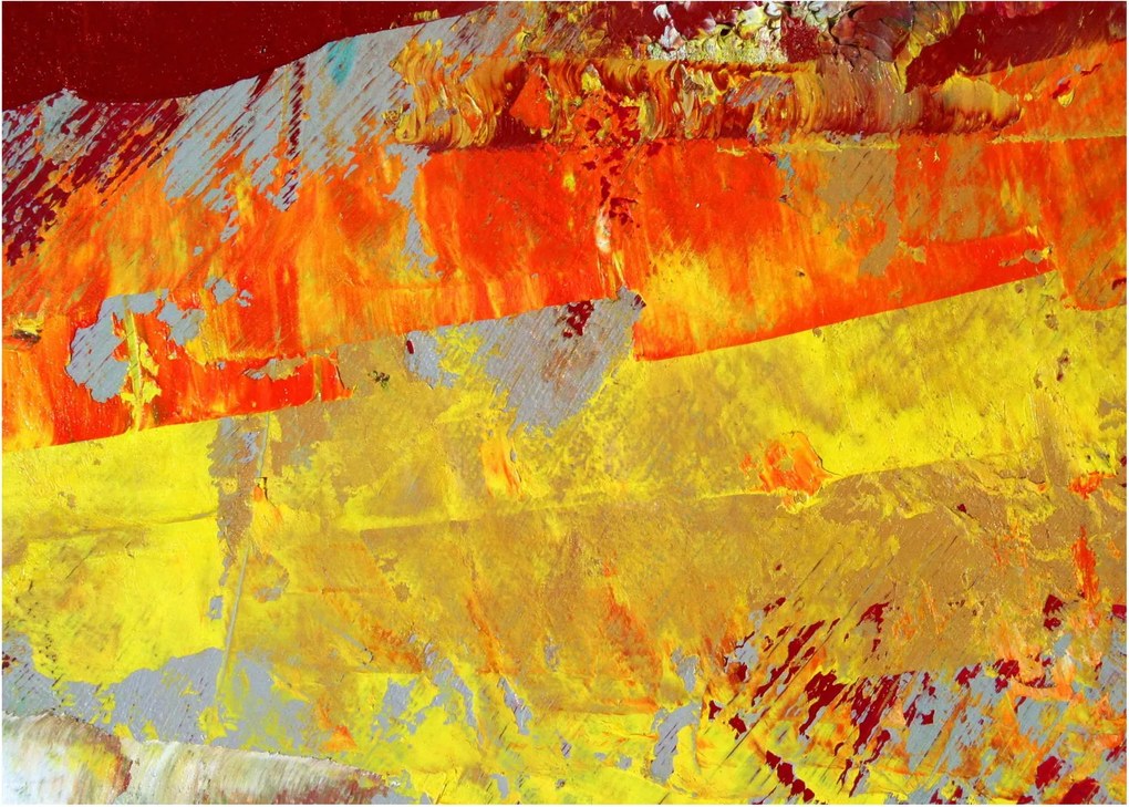 Absztrakció kép - festmény (üvegen) (70x50 cm)