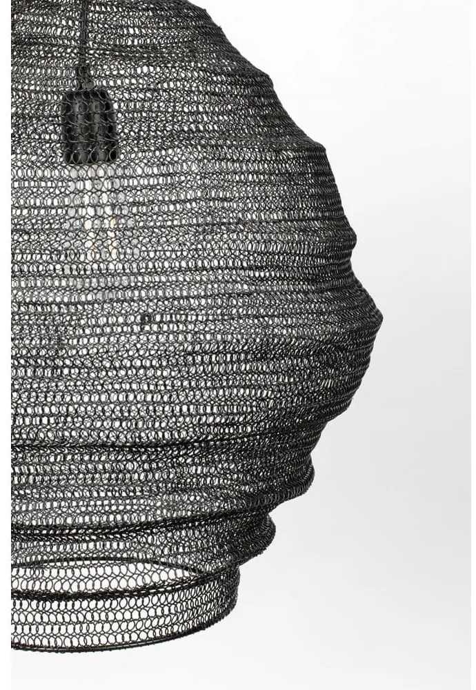 Lena fekete függőlámpa, ø 48 cm - White Label