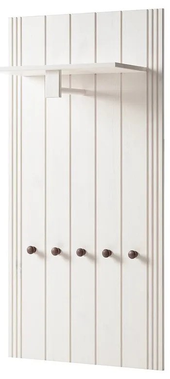 Fehér borovi fenyő előszoba bútor 60x120x25 cm Anita – Støraa