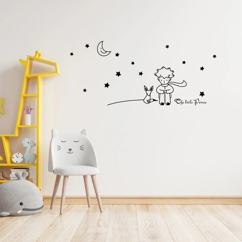 PIPPER | Falmatrica "A Kis herceg - fekete" 96x42 cm