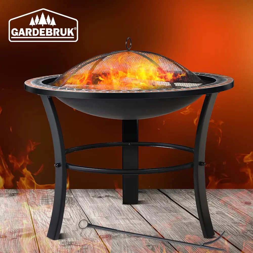 monzana® Seville tűzrakóhely Ø 76 cm - mozaik