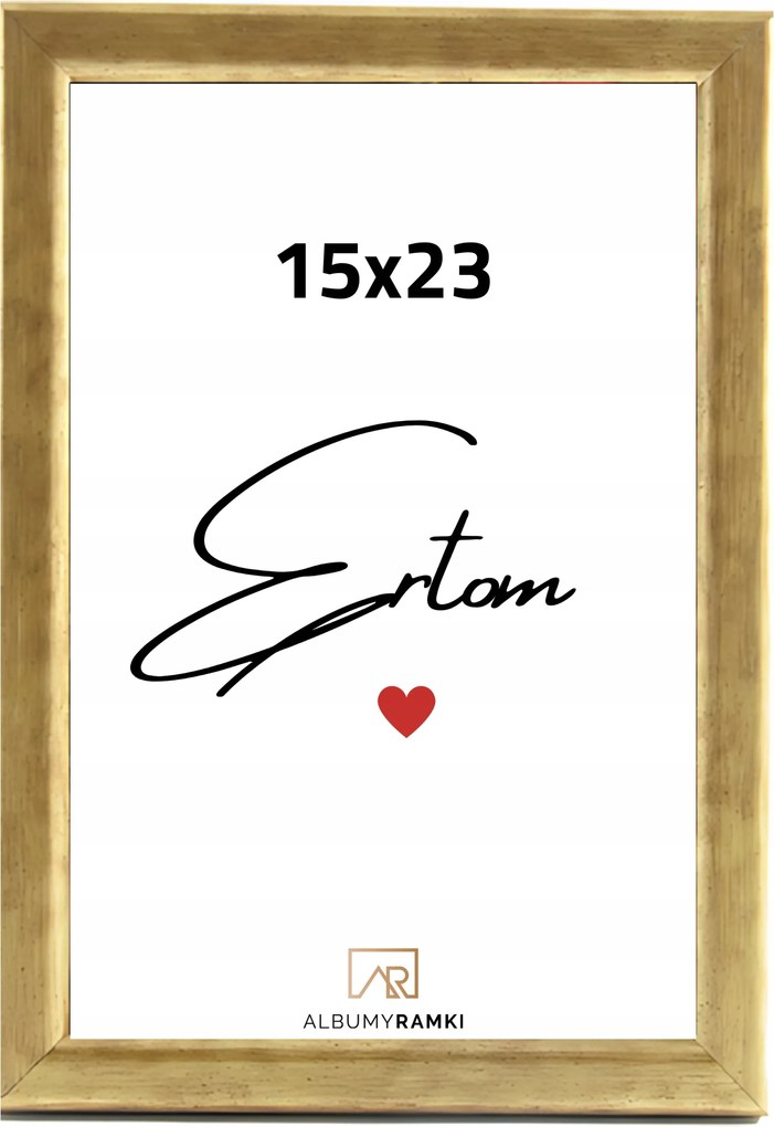 Képkeret Gold Keskeny 15x23 arany Aura