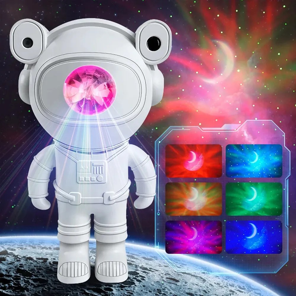 Asztronauta Galaxis Égbolt Projector, Űrhajós LED Lámpa - Varázslatos csillagos égbolt szobád falára!