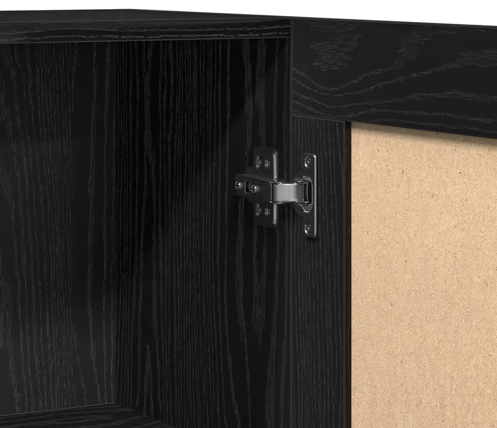Könyvespolc Fekete Tölgy 82,5x30,5x115 cm Mérnöki Fa