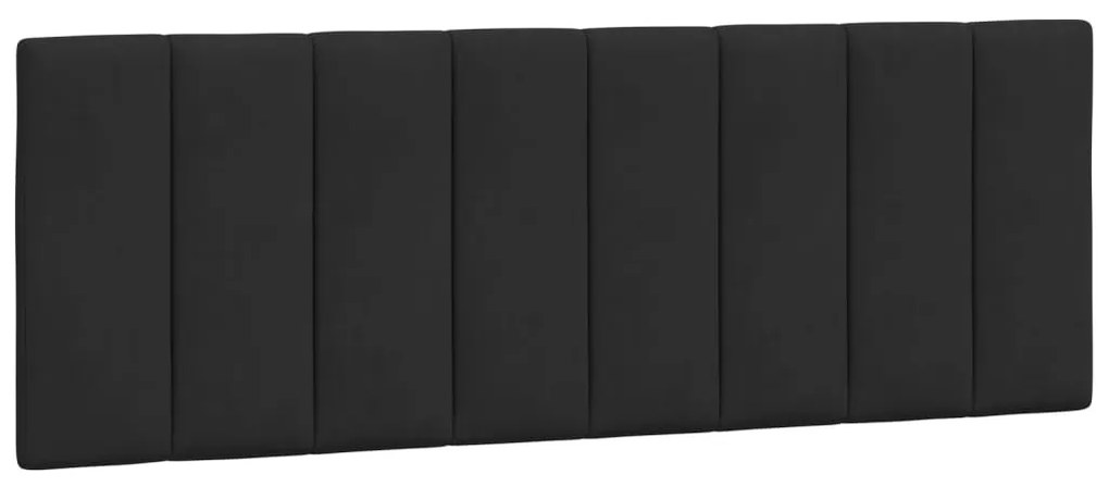 fekete bársony fejtámla párna 120 cm