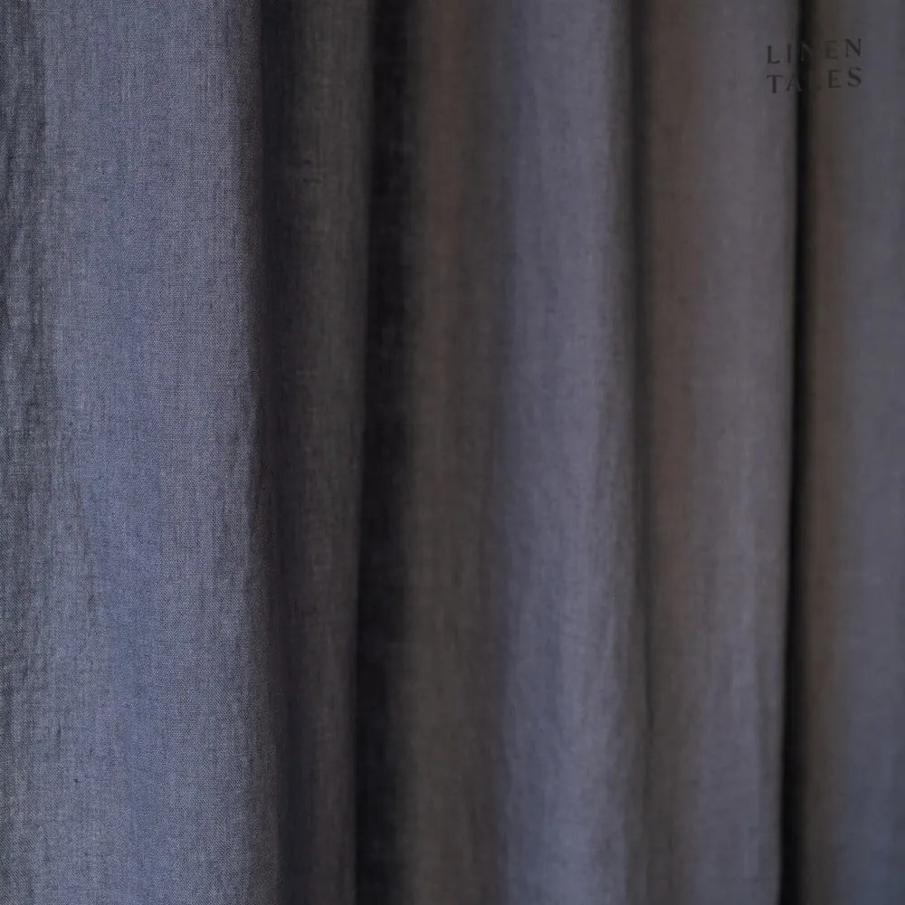 Sötétszürke függöny 140x200 cm Night Time – Linen Tales