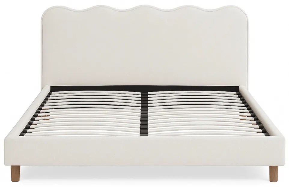 Łóżko 160x200 IZMIR Kremowe