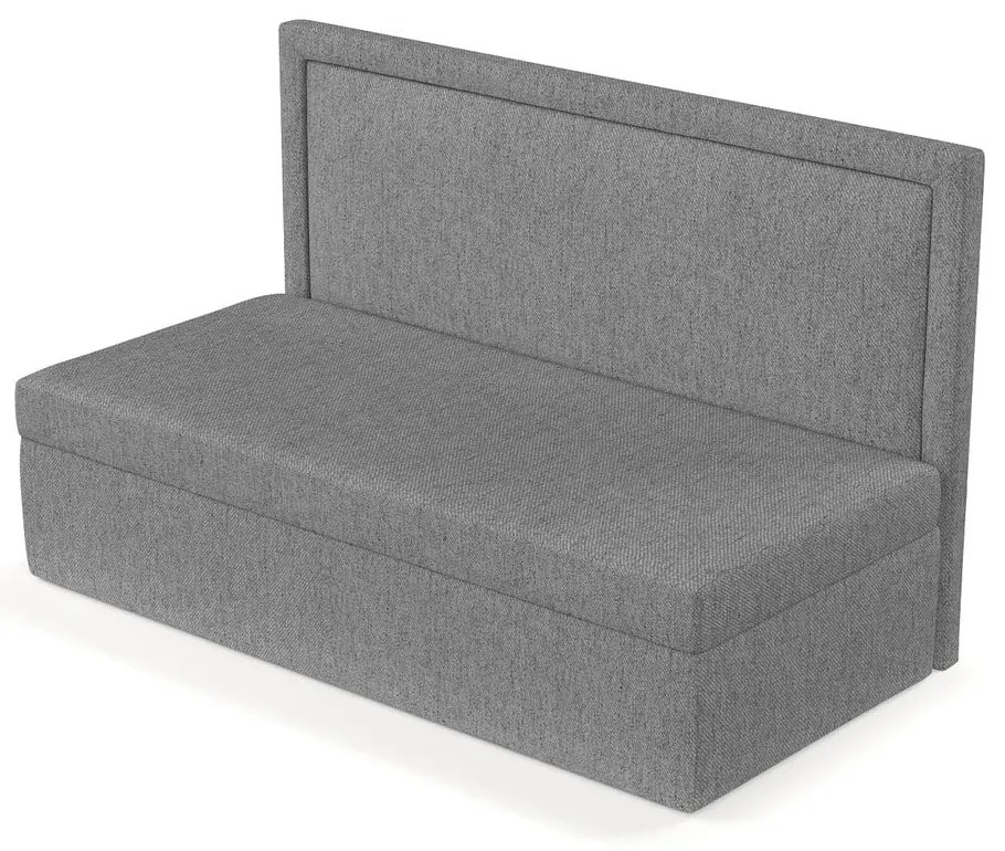 Szürke kárpitozott egyszemélyes ágy 80x200 cm Scala – Maison de Rêve