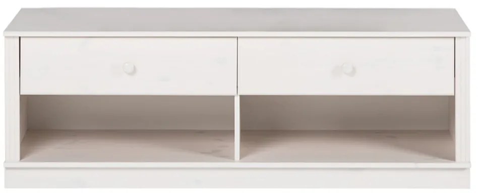 Fehér borovi fenyő TV-állvány 137x47 cm Anita – Støraa