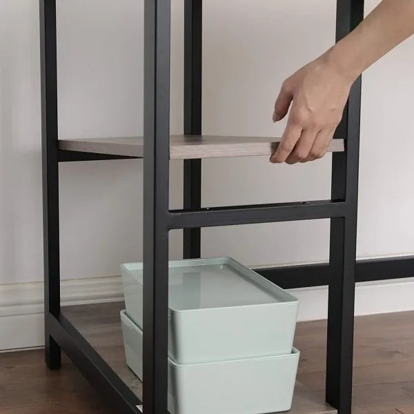 SOLEA sarokíróasztal barna/fekete