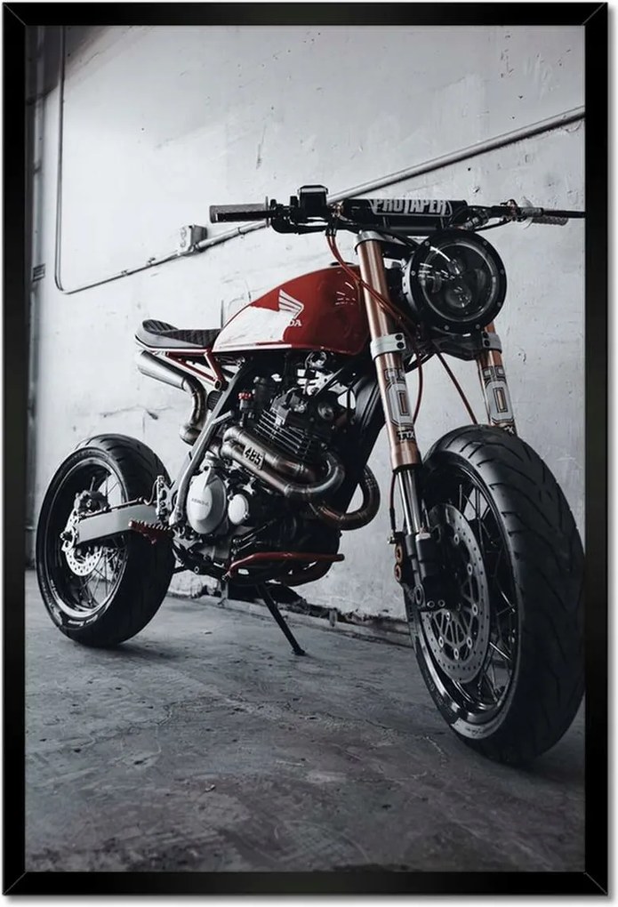 Poszterek keretben 40x60 Honda Motorkerékpár Garázs Moto