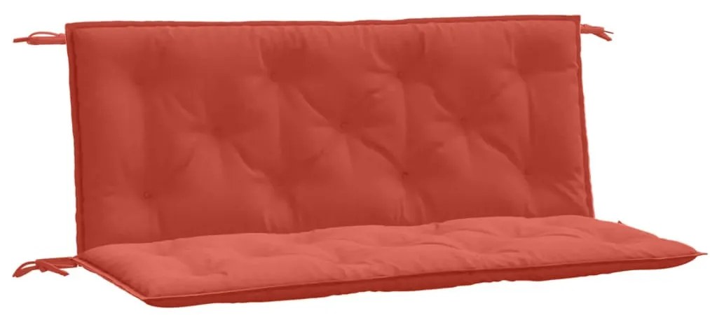 2 db melange piros szövet kerti padpárna 120 x 50 x 7 cm