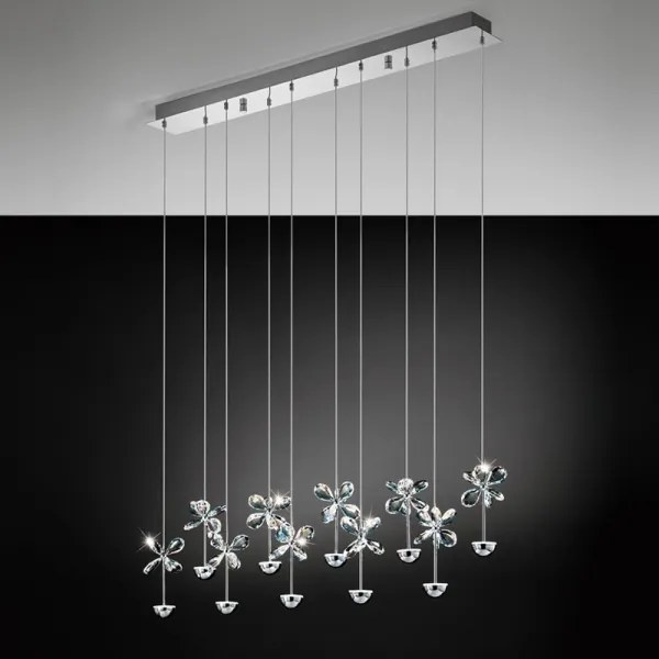 Eglo 93663 - PIANOPOLI LED csillár 10x2,5W 230V, kábelre szerelve