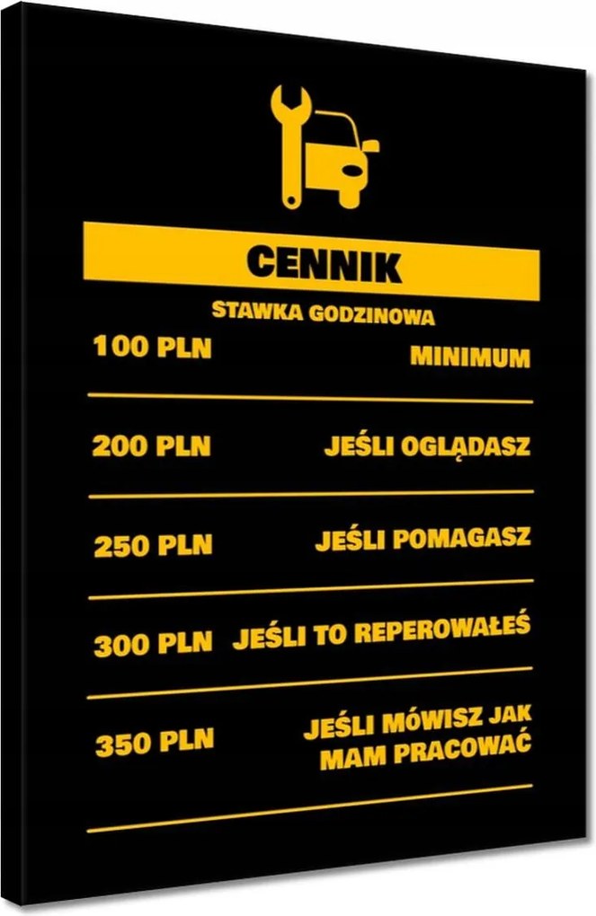 Vászonkép 30x40 Óradíj Szerelő