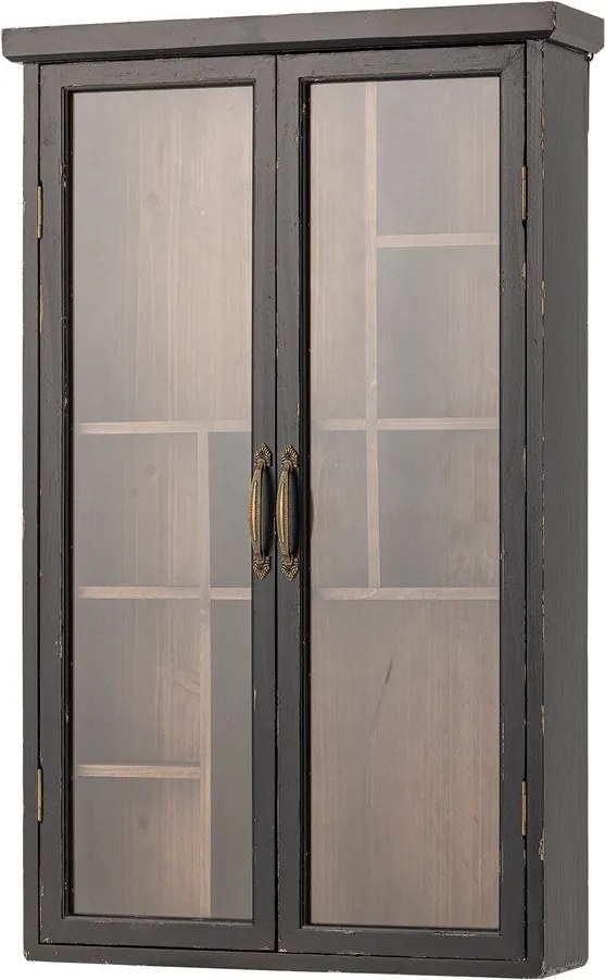 Fekete jegenyefenyő függő tálalószekrény 50x80x14 cm Hazem – Bloomingville