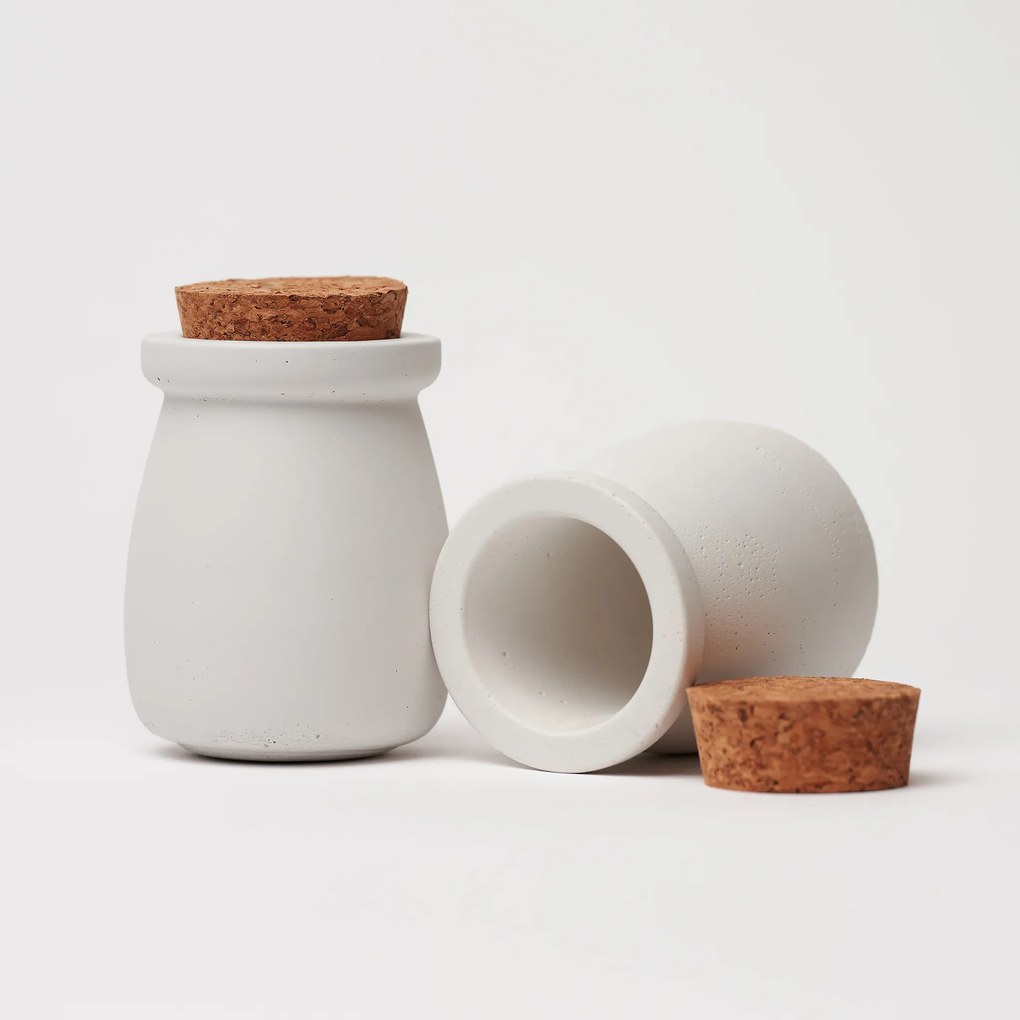 ODLITO ÖNTÖTT Betondoboz – Nefertiti – fehér – 8 cm – 4db