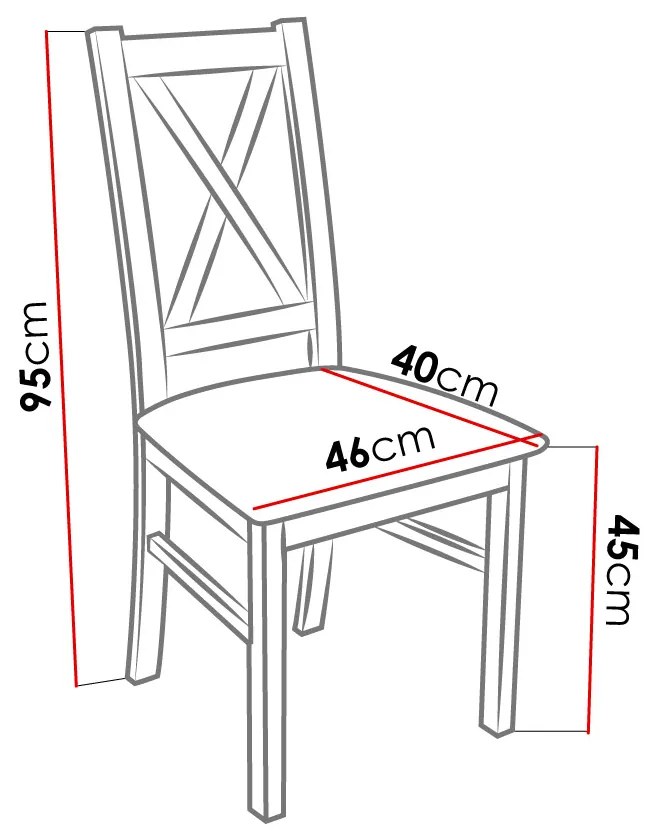 Étkező szett 6 fő részére Fern (fehér) (öko-bőr Soft 010). 1058646