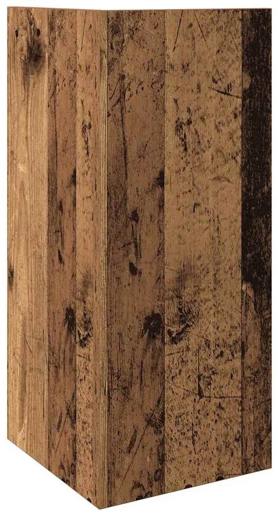 2 db antik fa színű kisasztal polccal 25,5 x 27 x 60 cm