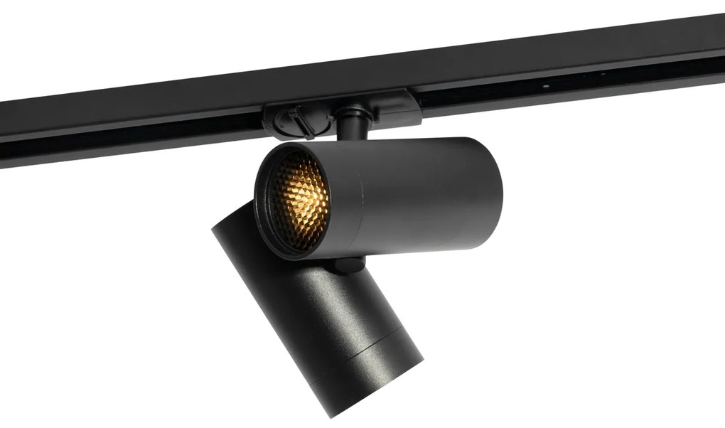 Modern 1 fázisú sínrendszer spotlámpa fekete 2 lámpás - Iconic Scopio