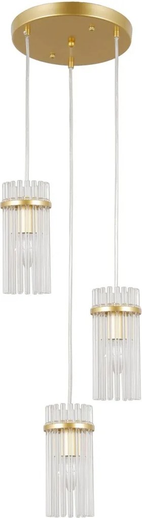Italux glamour modern függeszték merto arany itxpnd-40930-3a-gd