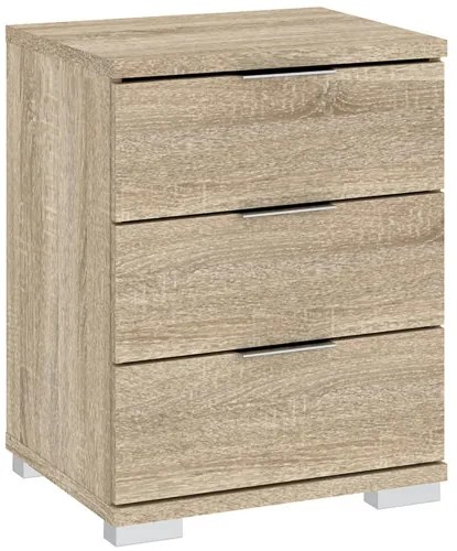 Háromfiókos Kis Szekrény Sonoma Tölgy Színben. PRAGA 42x46x61 cm.