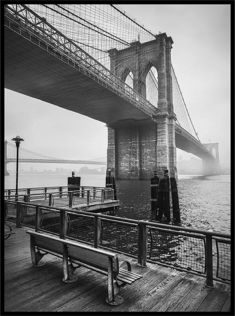 Modern nappali poszter 60x90 folyó híd