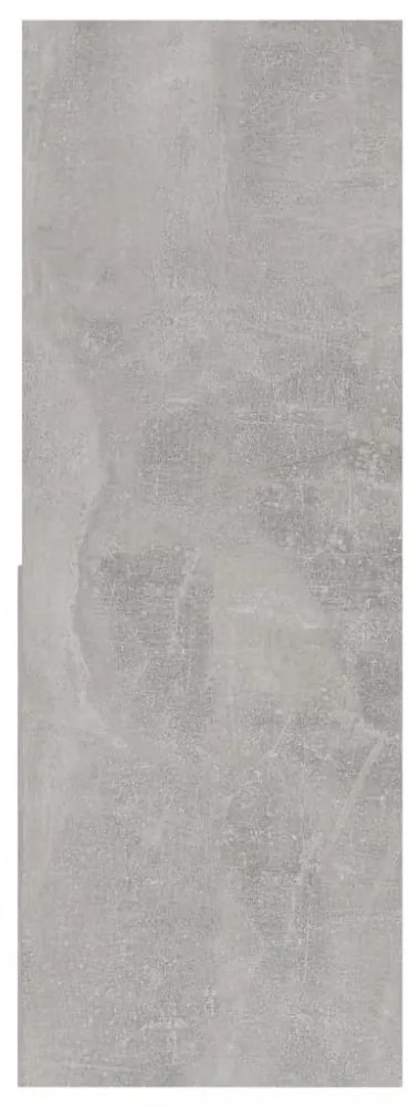 betonszürke szerelt fa könyvszekrény 67 x 24 x 161 cm