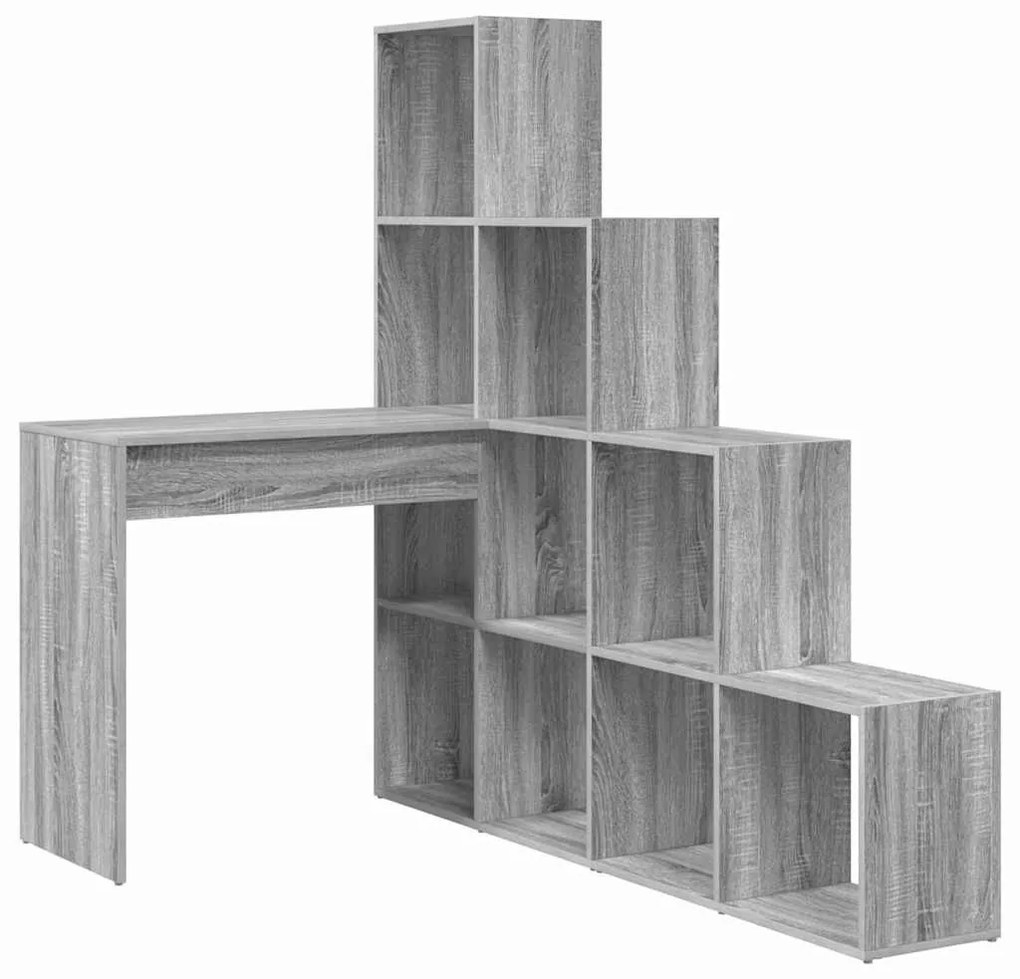 Sarokíróasztal Szürke sonoma 101,5 x 149,5 x 149,5 cm Faanyag