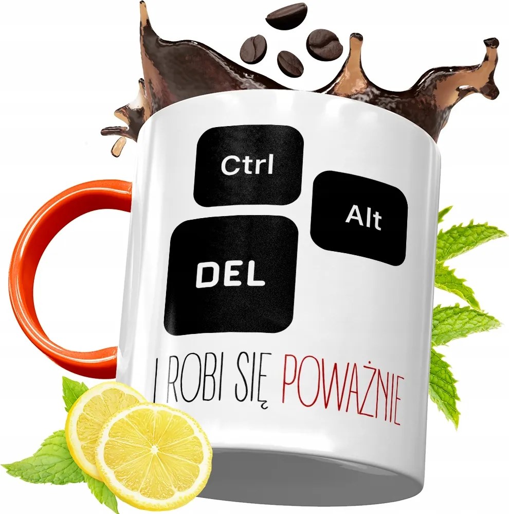 Narancssárga Bögre Informatikus Fejlesztőknek, fényképes nyomtatással