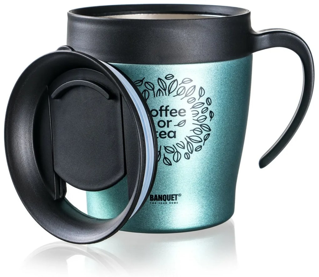 Banquet TAZZA 330 ml utazó termosz, zöldesszürke