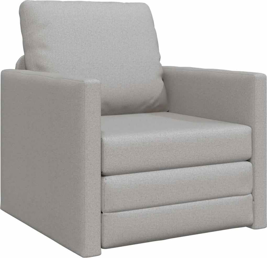vidaXL Kanapéágy 60cm Felhőszürke szövet