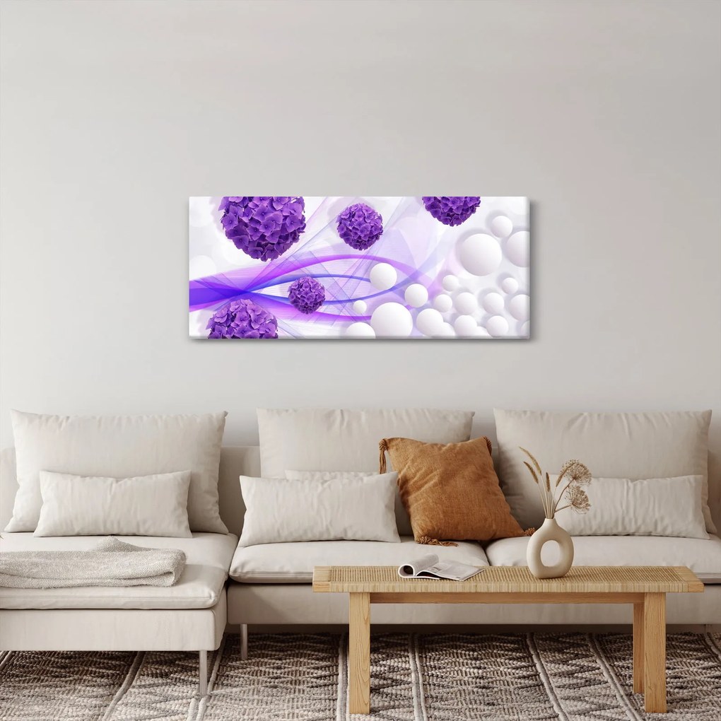 Kép - Golyó, gyolyócskák, virágok, ... (120x50 cm)