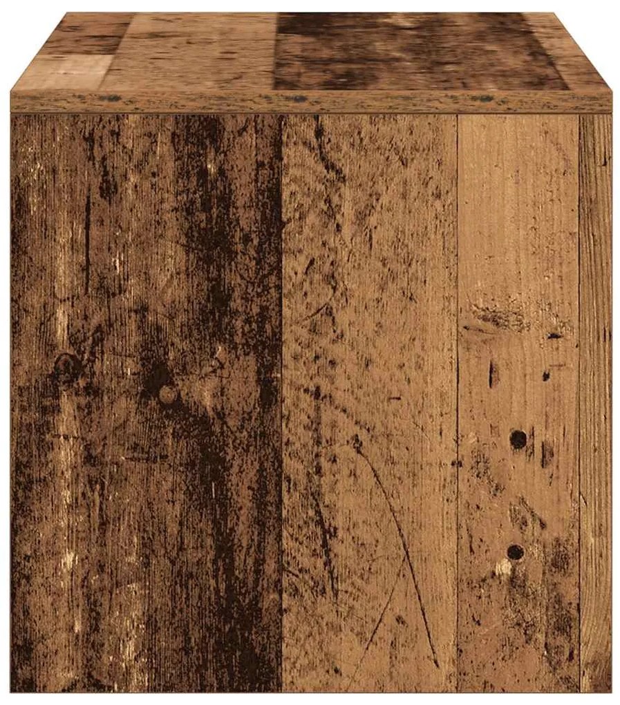 antik hatású szerelt fa TV-szekrény 100 x 40 x 40 cm