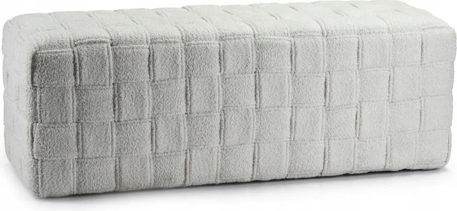 Musa ülőgarnitúra 120 cm krémszínű nagy kárpitozott puff glamour nappaliba