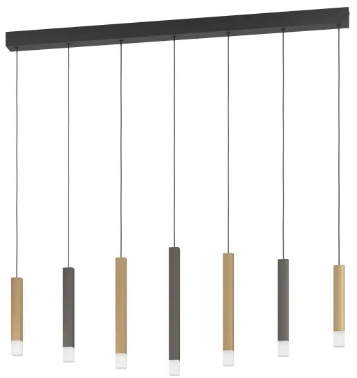 Eglo 39906 - LED Dimmelhető csillár zsinóron ESTANTERIOS 7xLED/3,1W/230V 3000K