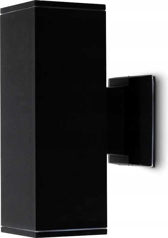 Kültéri Fali Lámpa Led Nagy Kerti Felső Alsó GU10 Fekete Fém