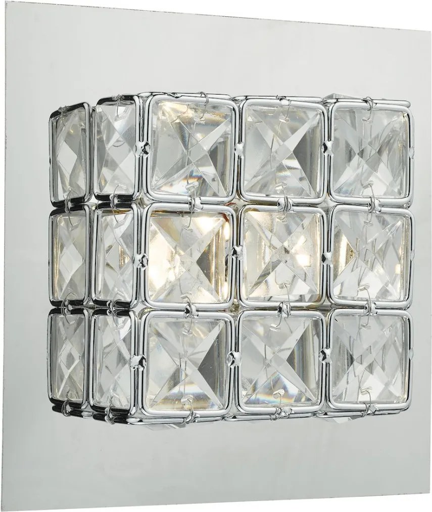 DAR LIGHTING IMO0750 IMOGEN Kristály Fali Lámpa Csiszolt króm LED IP20