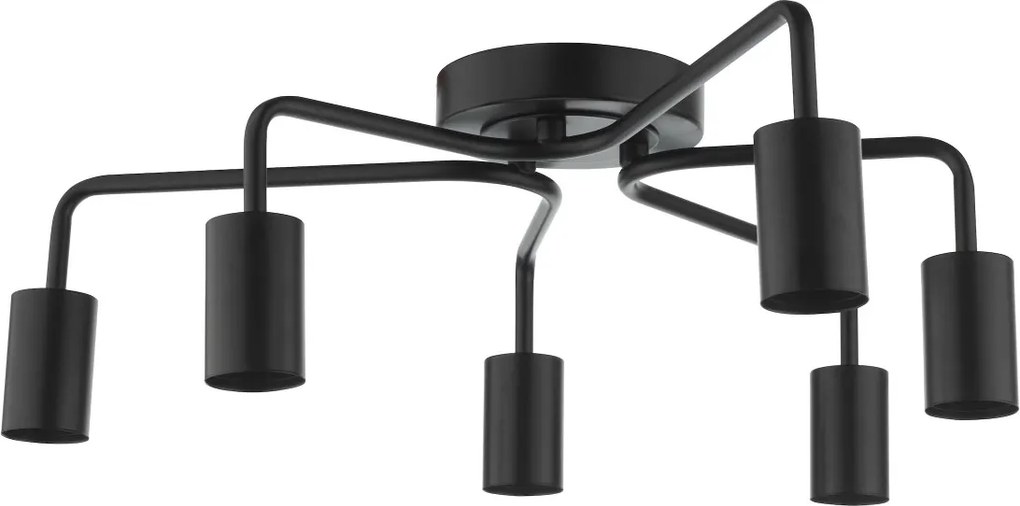 Dar Lighting modern mennyezeti lámpa dena matt fekete darden0622
