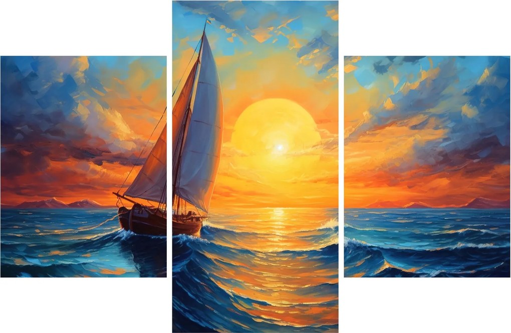 Kép - Vitorlások (90x60 cm)