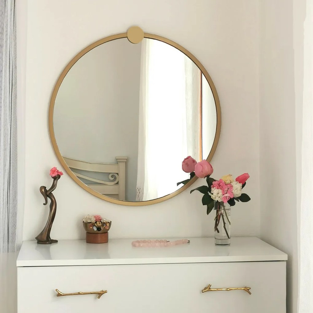 Gold Metal Ayna tükör 60 cm