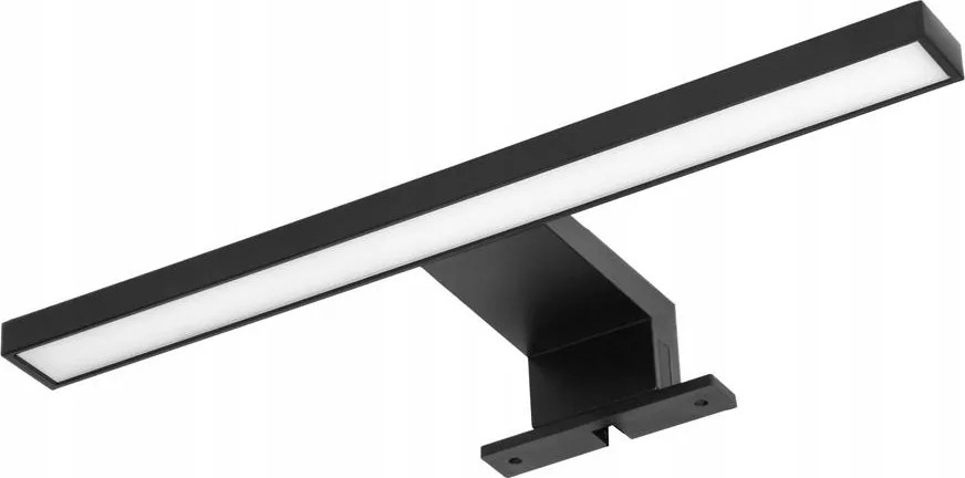 Nortes Led 5W, tükör feletti lámpa, 320lm, 4000K, 30cm hosszú, műanyag, fekete