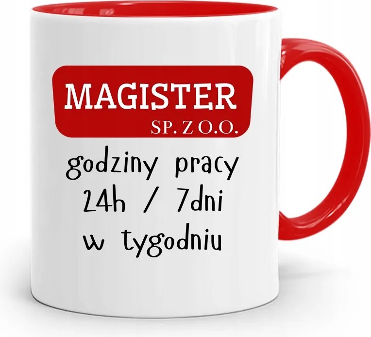 Mester Bögre Piros Születésnapi Ajándék fényképes nyomtatással