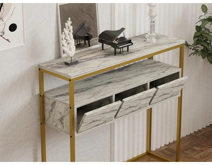 Konzolasztal Guarda - Freesia Marble