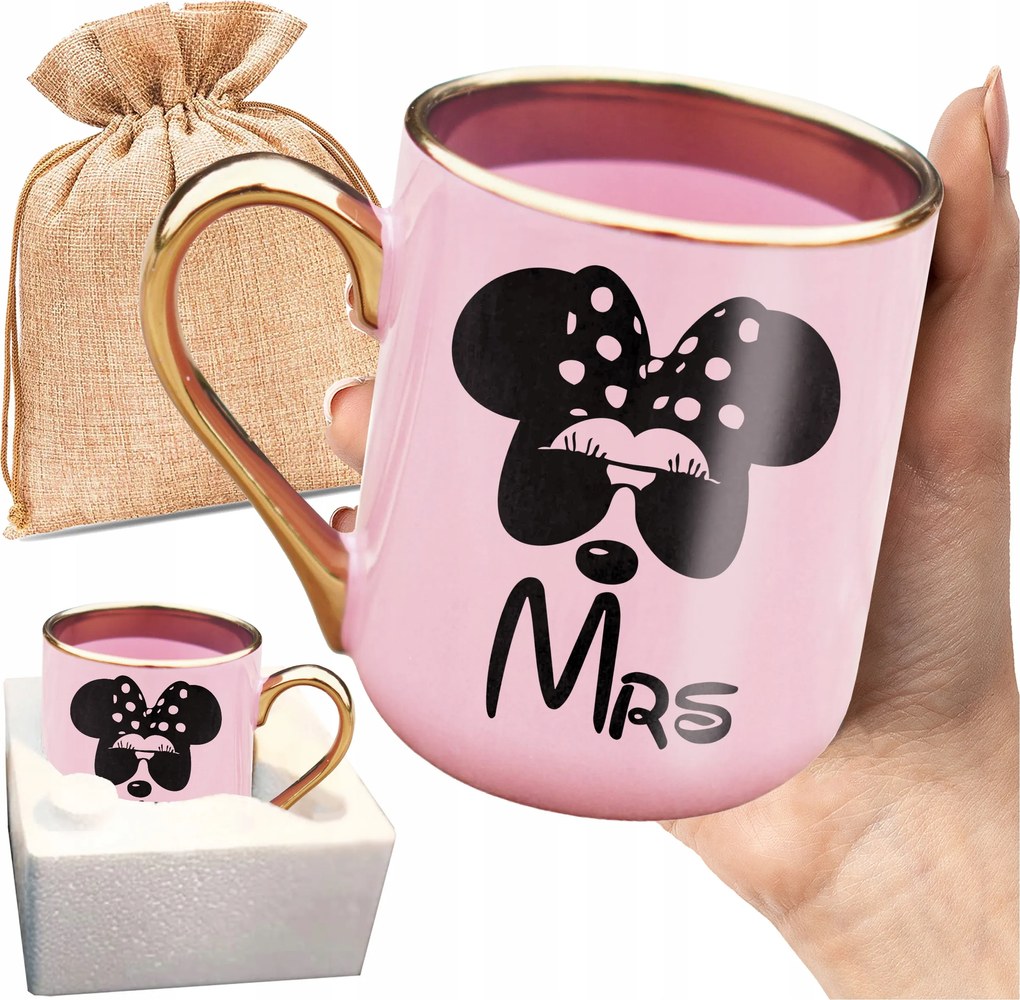 Bögre Mrs Nyomtatás Valentin Nap Női Egér Mini Ajándék Neki