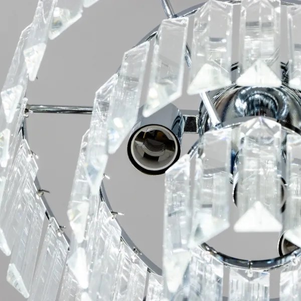 Brilagi - LED Kristály csillár láncon MOZART 4xE14/40W/230V fényezett króm